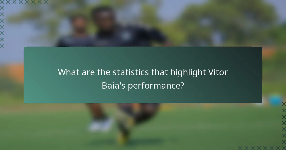 What are the statistics that highlight Vitor Baía's performance?